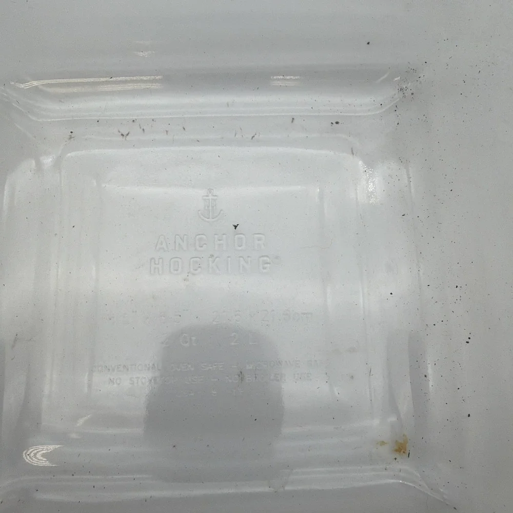 ANCHOR HOCKING CO Glass Baking Dish 8.5 X 8.5